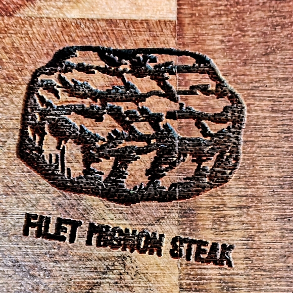 Custom Laser engraved end grain cutting board - Picture 3 of 7